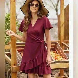 Naggoo Summer Wrap Mini Dress